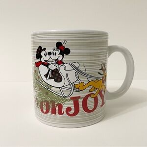 Disney Mickey Mouse Minnie Holiday Christmas Mug Oh Joy